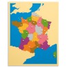 Puzzlekarte Frankreich Puzzlekarte Frankreich