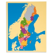 Puzzlekarte Schweden