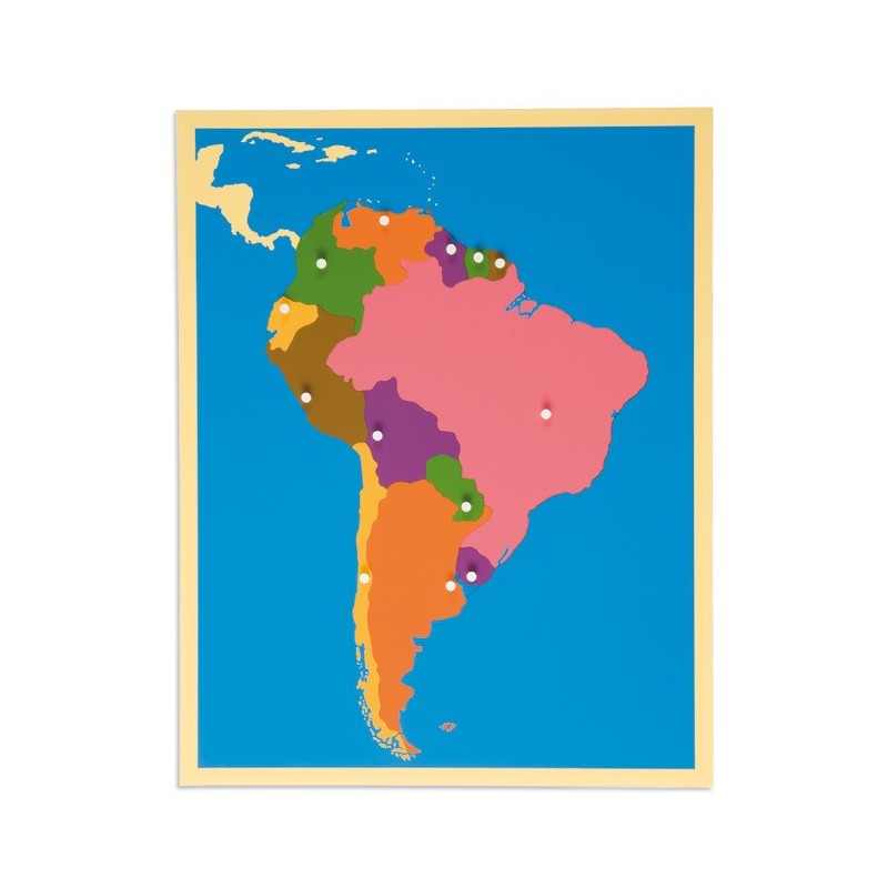 Puzzzle mapa Južná Amerika Puzzzle mapa Južná Amerika
