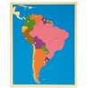 Puzzzle mapa Južná Amerika Puzzzle mapa Južná Amerika