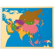 Puzzle mapa Ázie