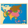 Puzzle mapa Ázie Puzzle mapa Ázie