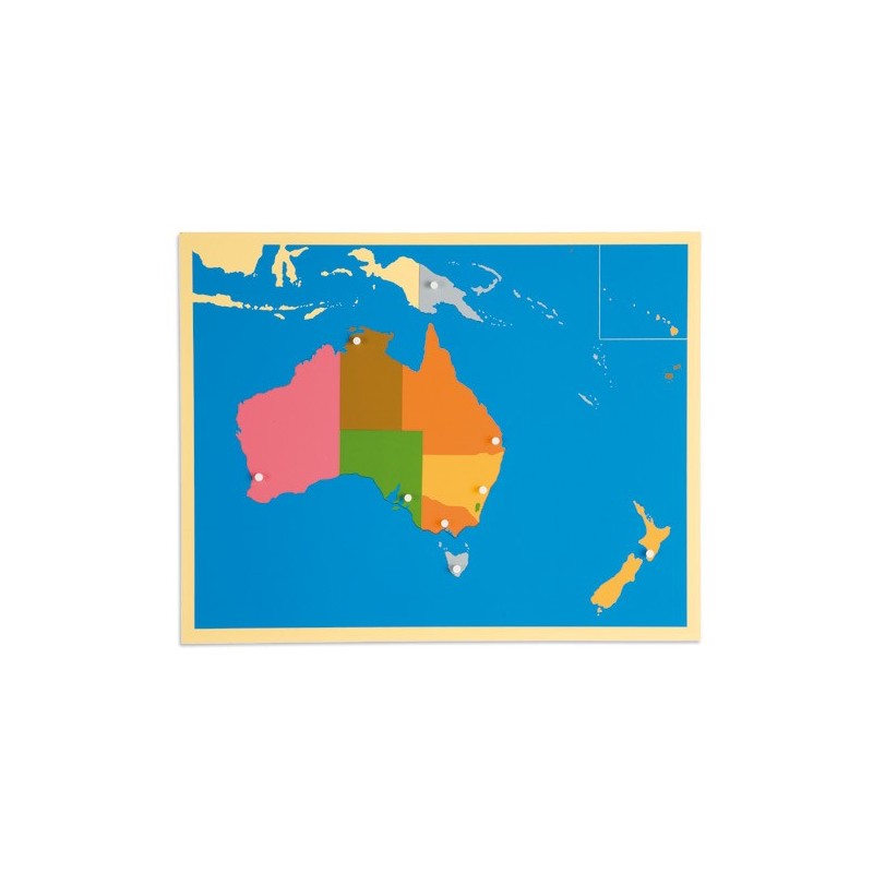 Puzzlekarte Australien Puzzlekarte Australien