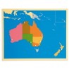Puzzlekarte Australien Puzzlekarte Australien