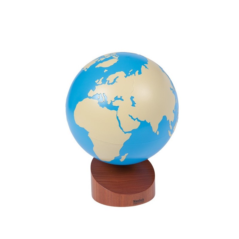 Globe Of Land & Water: Painted Globe Of Land & Water: Painted