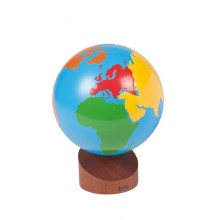 Globe Of The Continents: Colored