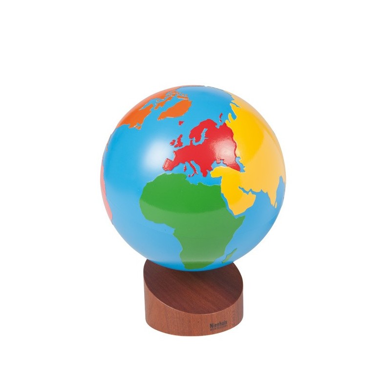 Globe Of The Continents: Colored