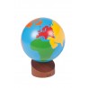 Globe Of The Continents: Colored
