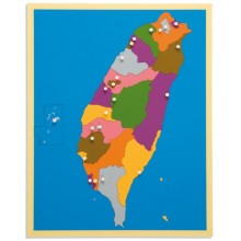 Puzzle mapa Taiwanu