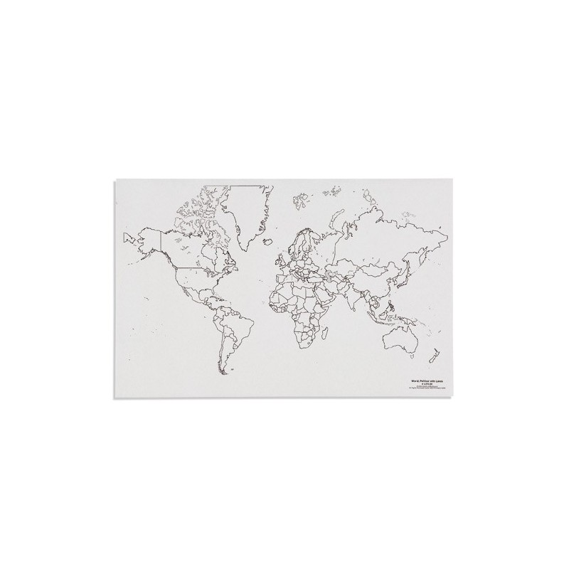 Weltkarte: Politik mit Seen (50) Weltkarte: Politik mit Seen (50)