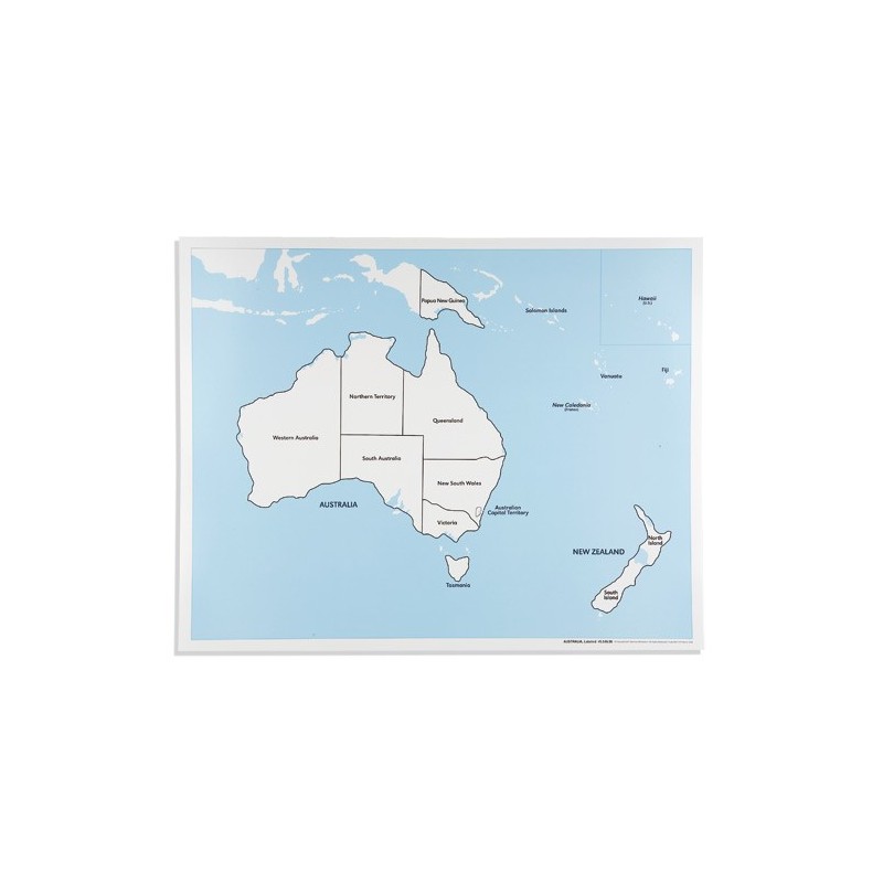 Australia Control Map: Labeled Australia Control Map: Labeled