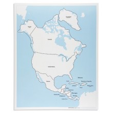 Kontrolná mapa Severnej Ameriky: Označené