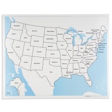 Kontrolná mapa USA: Označené