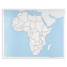 Kontrolná mapa Afriky, bez štítku