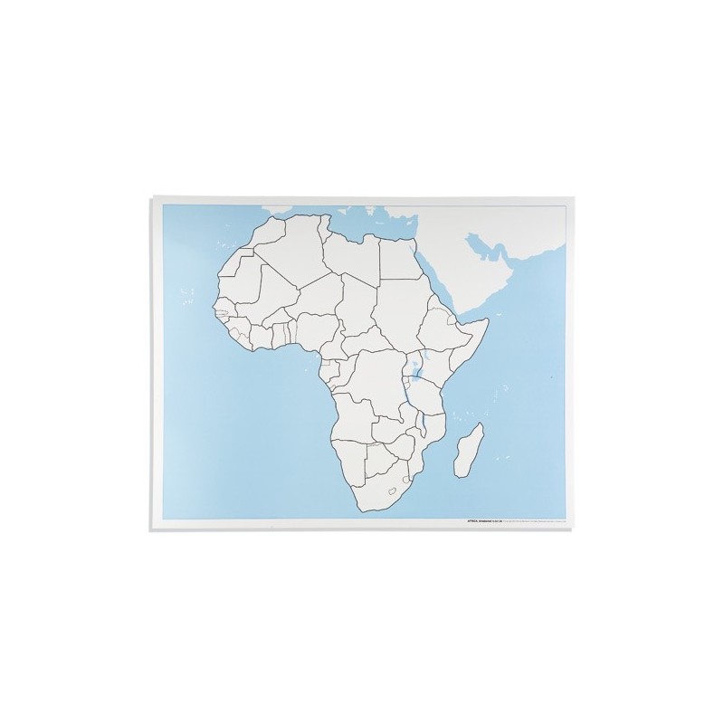 Kontrolná mapa Afriky, bez štítku Kontrolná mapa Afriky, bez štítku