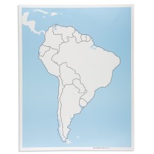 South America Control Map: Unlabeled