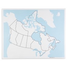 Kontrolná mapa Kanady, bez štítku