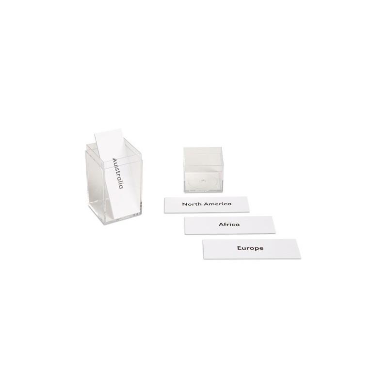 Namenkärtchen Erdteile (englische Ausführung) Namenkärtchen Erdteile (englische Ausführung)