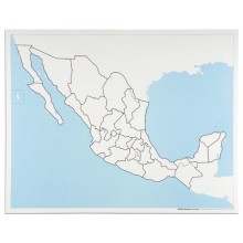 Mexico Control Map: Unlabeled