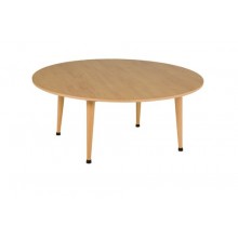 Gruppentisch rund: orange (115 x 46 cm)