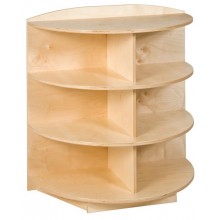 End Cabinet: Rounded Shelves (101 cm)