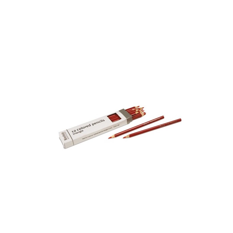 3-Sided Inset Pencils: Red 3-Sided Inset Pencils: Red