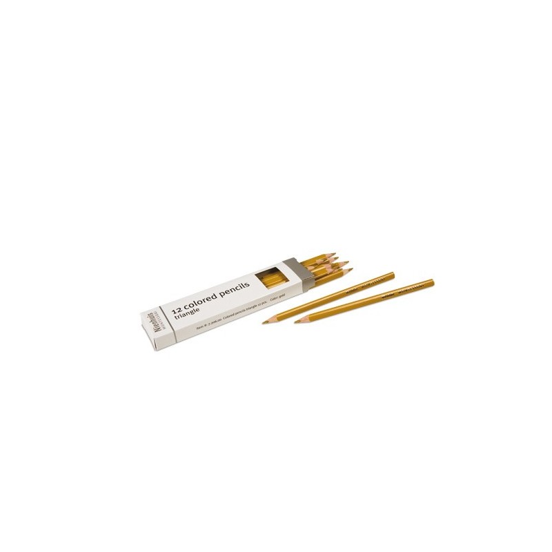 3-Sided Inset Pencils: Gold 3-Sided Inset Pencils: Gold