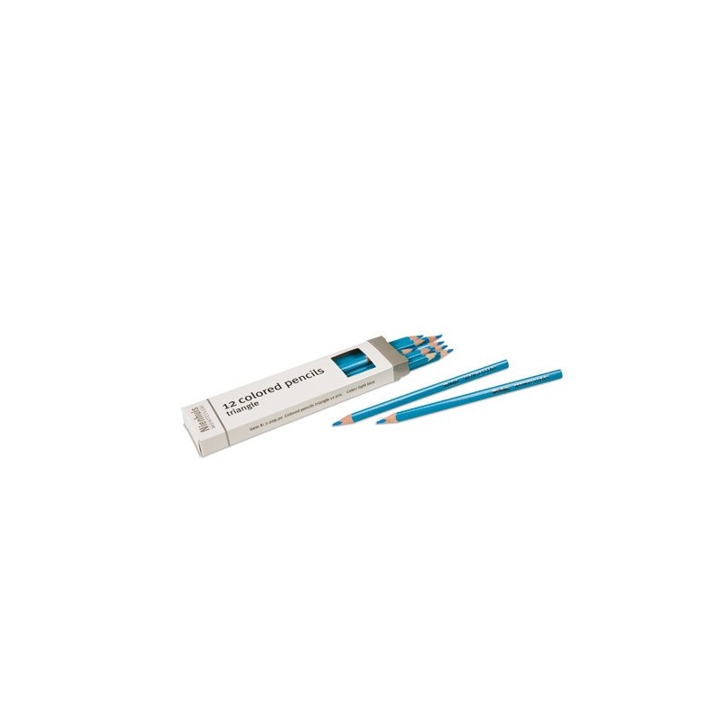 3-Sided Inset Pencils: Light Blue