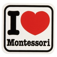 Aufkleber: I Love Montessori