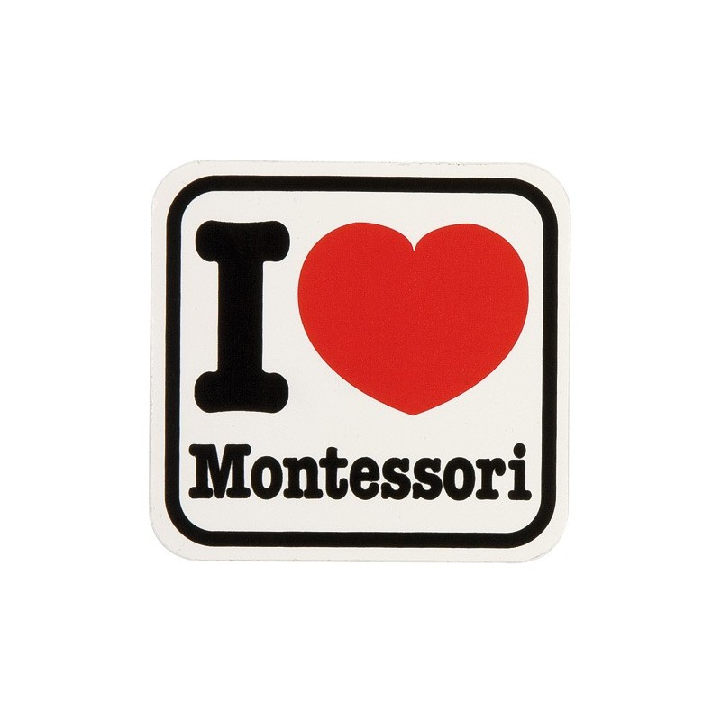 Vinyl Sticker: I Love Montessori