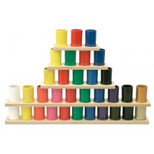 Bar with 4 colored pencil cases