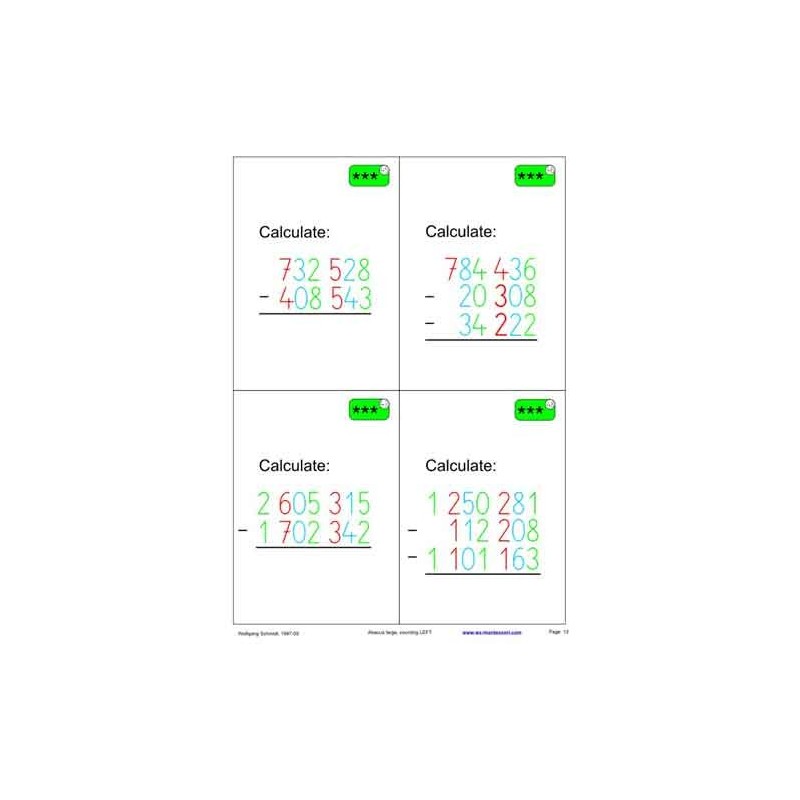 Abacus Large, Counting LEFT	 (Dieser Artikel ist auch in deutsch erhältlich)