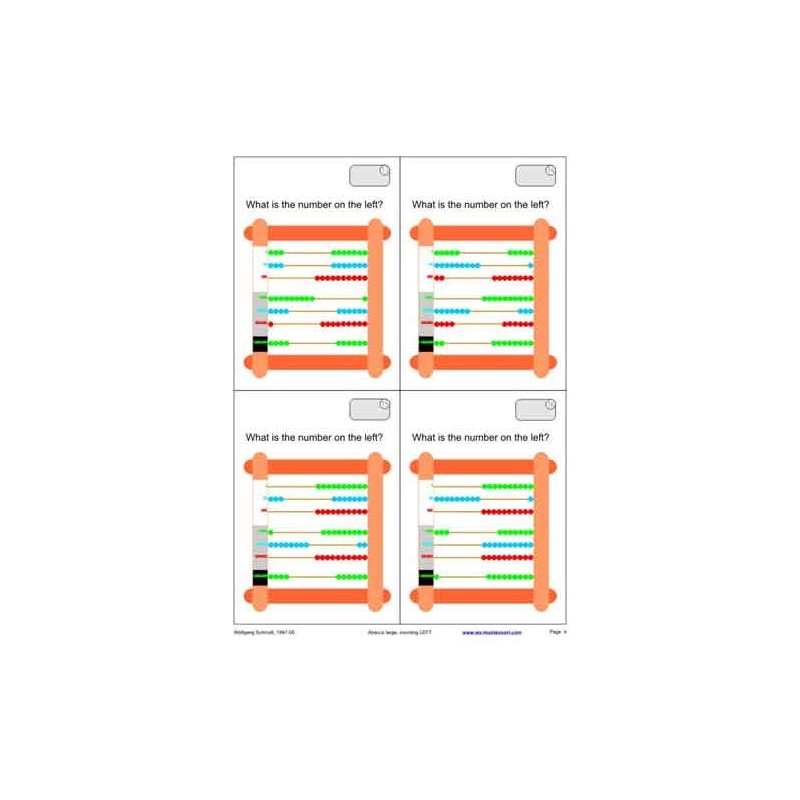 Abacus Large, Counting LEFT	 (Dieser Artikel ist auch in deutsch erhältlich)