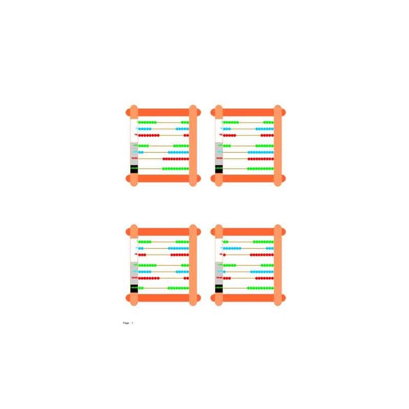 Abacus Large, Counting LEFT	 (Dieser Artikel ist auch in deutsch erhältlich)