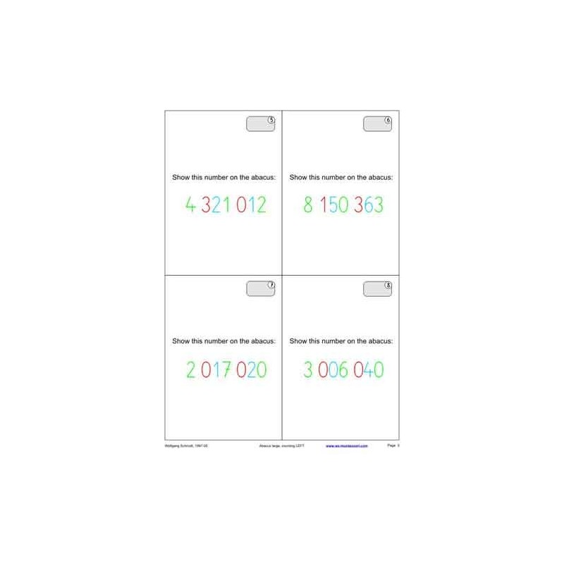 Abacus Large, Counting LEFT (This article is also available in German)