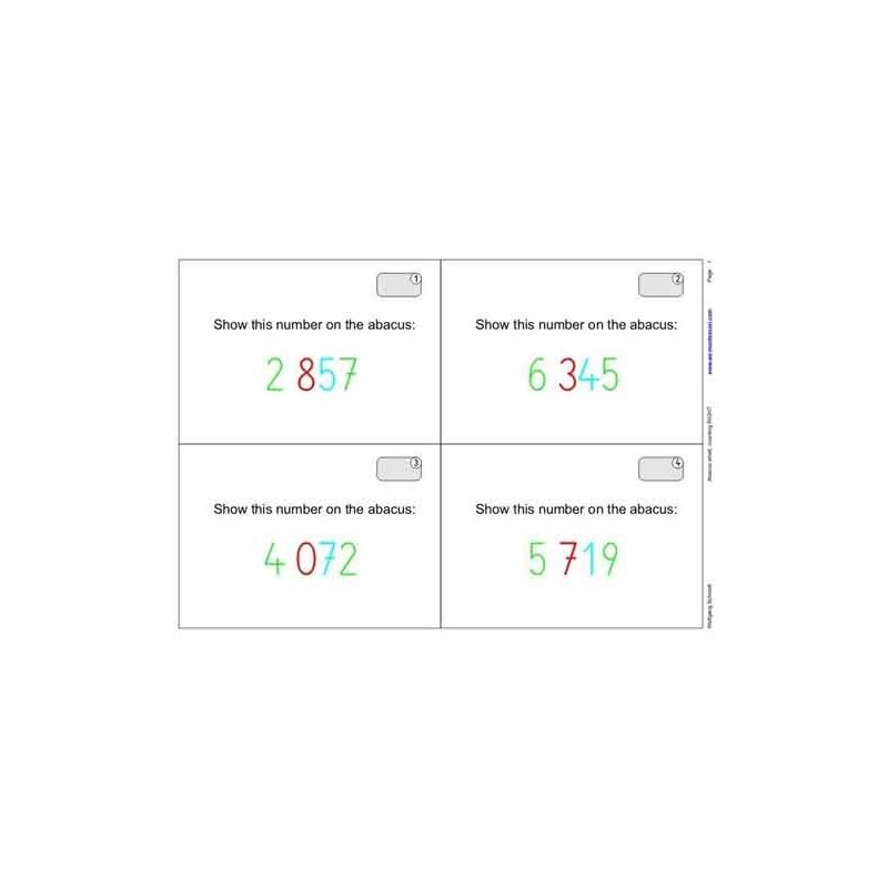 Abacus Small, Counting RIGHT	 (Dieser Artikel ist auch in deutsch erhältlich)