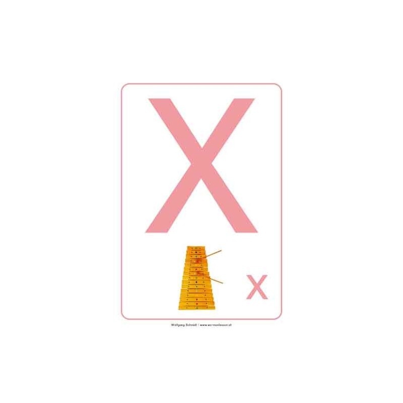 ABC Bodenplakate für Kindergarten A4