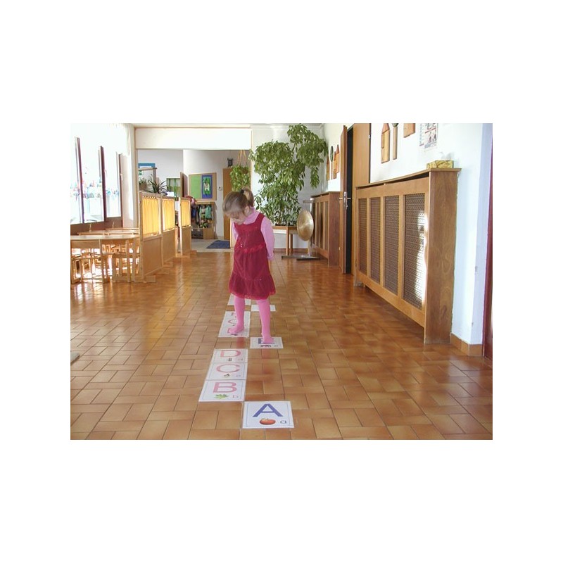 ABC Bodenplakate für Kindergarten A4