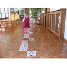 ABC floor posters for kindergarten A4