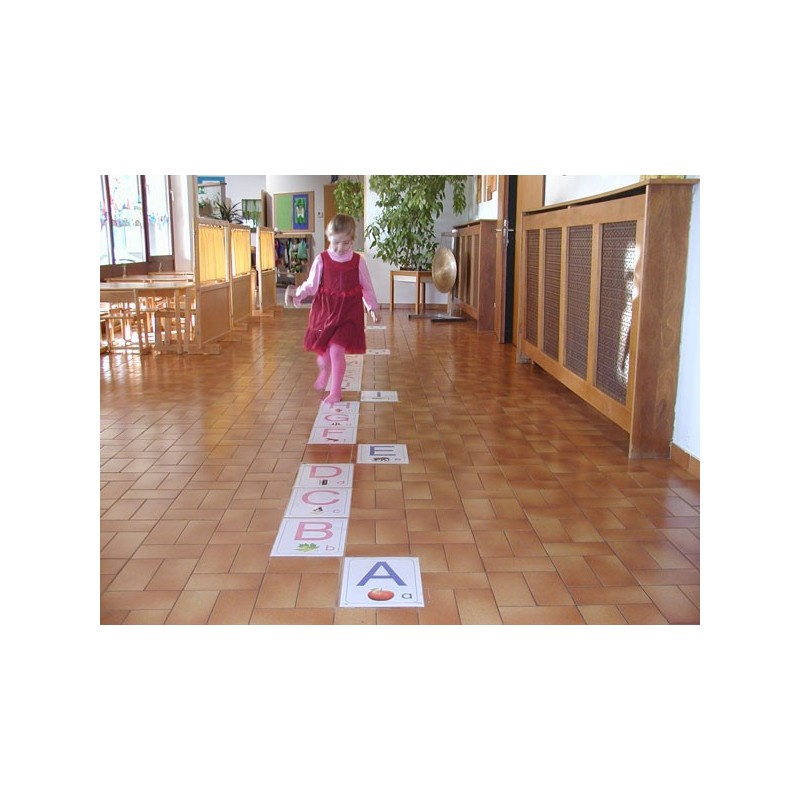ABC Bodenplakate für Kindergarten A4