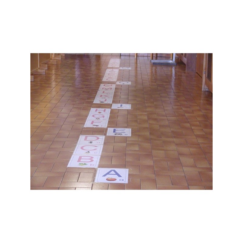 ABC floor posters for kindergarten A4