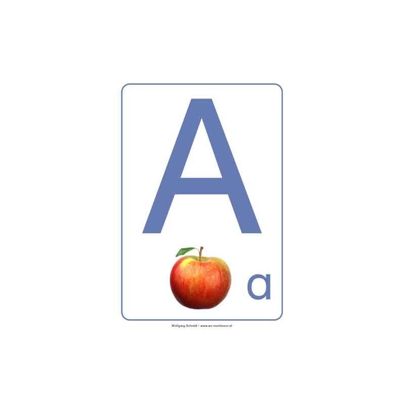 ABC Bodenplakate für Kindergarten A4