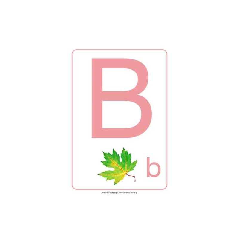 ABC Bodenplakate für Kindergarten A4