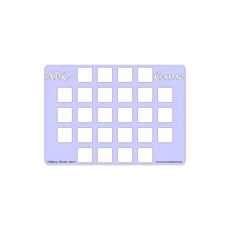ABC Game	 (Dieser Artikel ist auch in deutsch erhältlich)