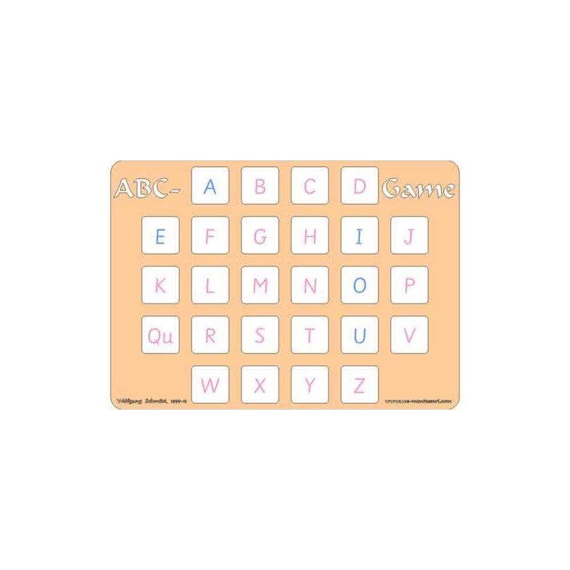 ABC Game	 (Dieser Artikel ist auch in deutsch erhältlich)