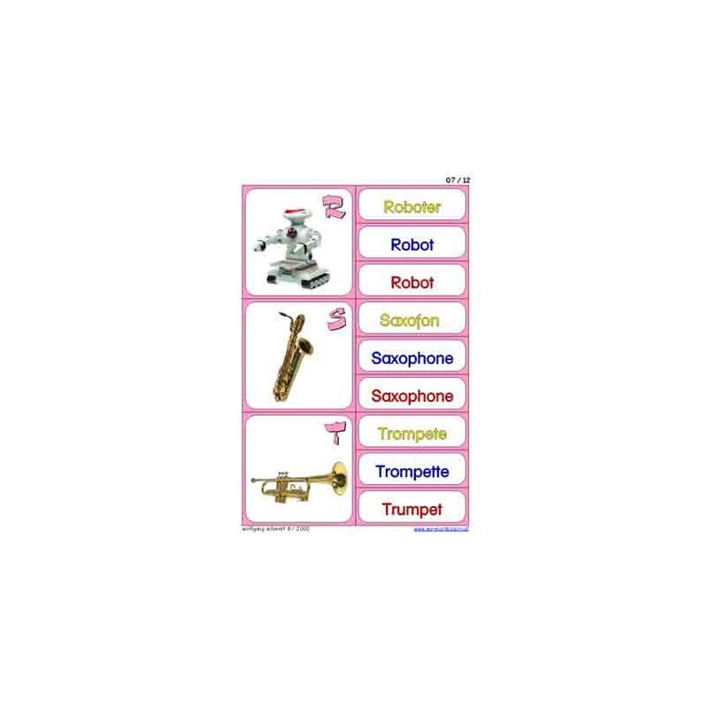 ABC in multiple languages with interact. Educational software