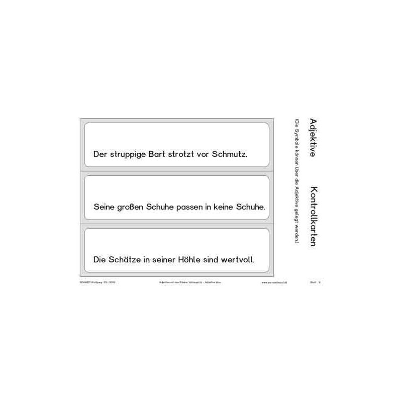 Adjektive mit dem Räuber Hotzenplotz, Adj. blau