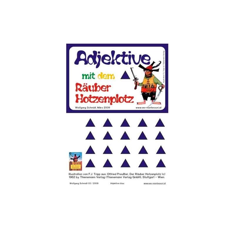 Prídavné mená k lupičovi Hotzenplotzovi, adj. Blue