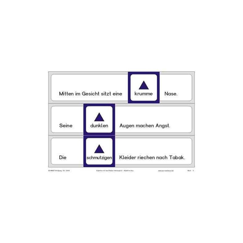 Prídavné mená k lupičovi Hotzenplotzovi, adj. Blue