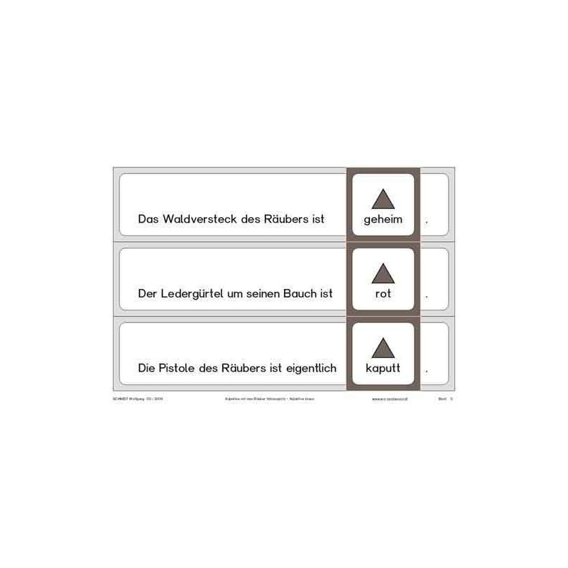 Adjektive mit dem Räuber Hotzenplotz, Adj. braun